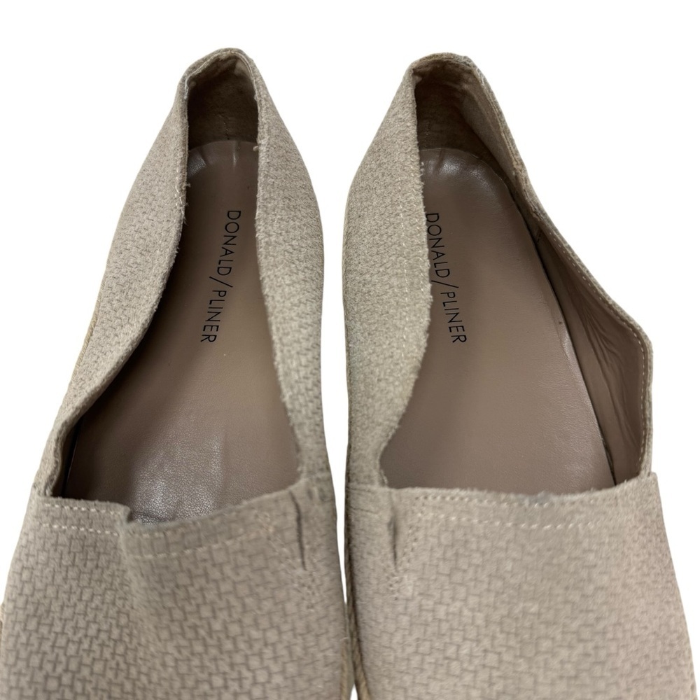 Donald Pliner Women’s Tan Perci Suede Espadrille Flat Slip On Loafers Size 7.5M - Picture 6 of 15